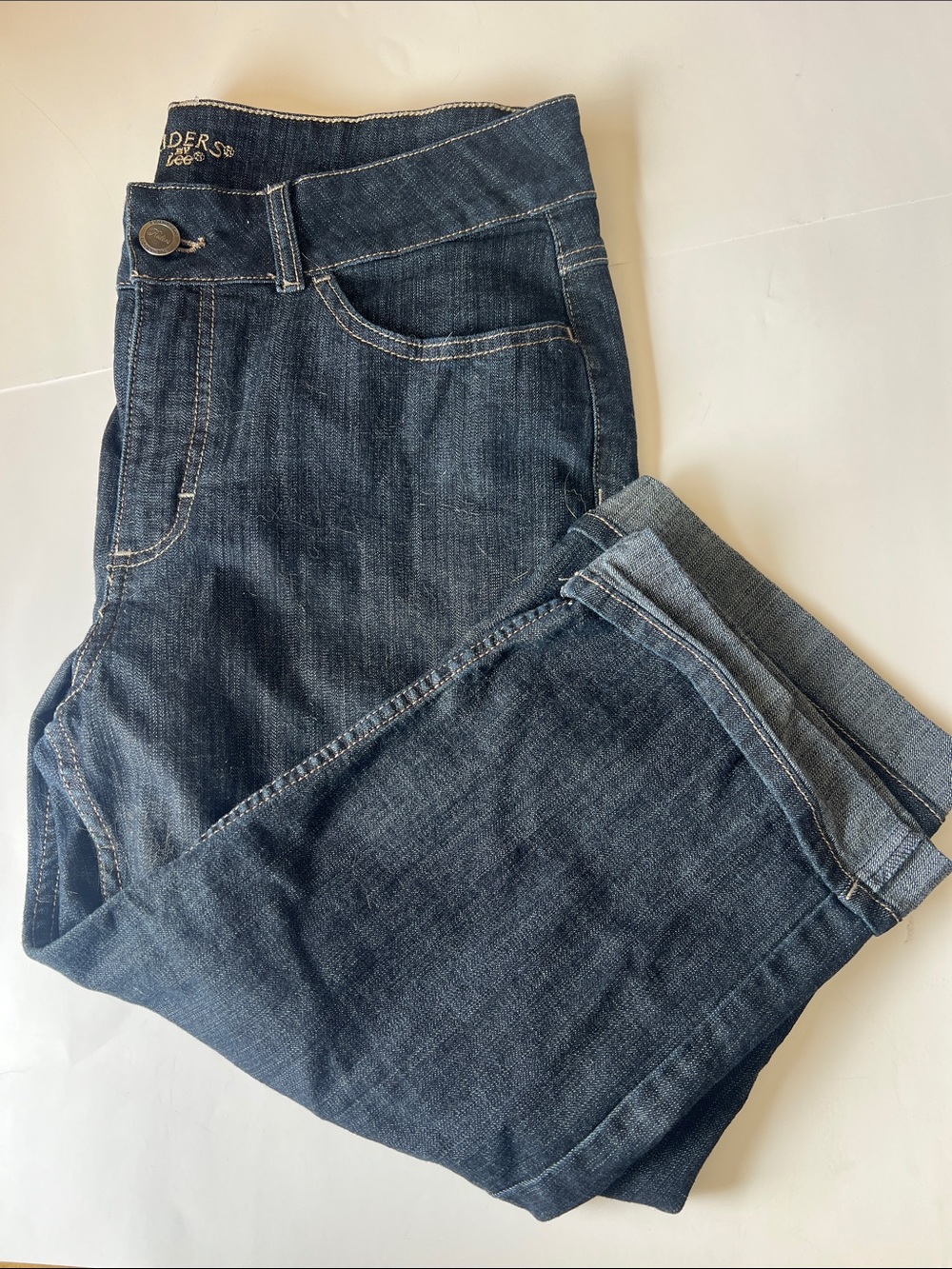 Riders by Lee Dark Blue Cropped Jeans